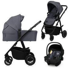 Універсальна коляска 3 в 1 Lionelo AMBER PLUS GREY GRAPHITE