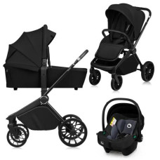 Універсальна коляска 3 в 1 Lionelo MIKA  PLUS 3IN1 BLACK ONYX
