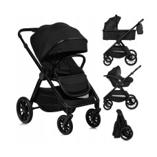 Універсальна коляска 3 в 1 Lionelo LAYLA 3IN1 BLACK ONYX