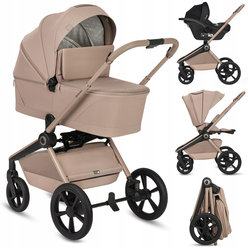 Универсальная коляска 3 в 1 Lionelo FREYA 3IN1 BEIGE SAND
