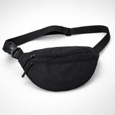Чоловіча/жіноча бананка з Cordura 1000D, чорна, 3 відділення, водовідштовхувальна