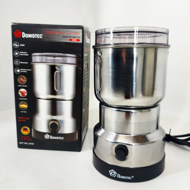 Электрическая кофемолка Domotec MS 7114 200Вт ножевая для кофе и специй
