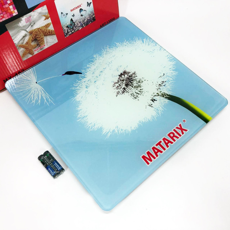Весы напольные MATARIX MX-452 180 кг, Весы напольные для измерения массы тела, Электронные весы одуванчик