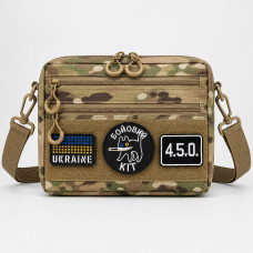 Чоловіча тактична сумка Multicam EDC Cordura 600D, сумка для патчів і шевронів мультікам
