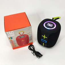 Портативна Bluetooth колонка TG658 8W з RGB підсвічуванням, Бездротова колонка потужна. Колір: чорний