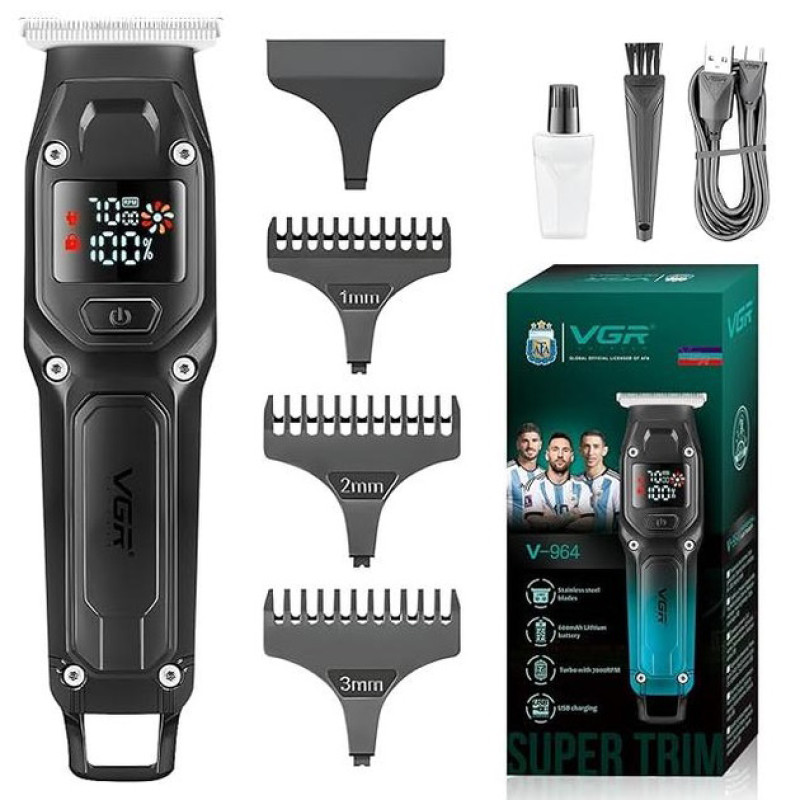 Машинка для стрижки VGR V-964. Цвет: черный