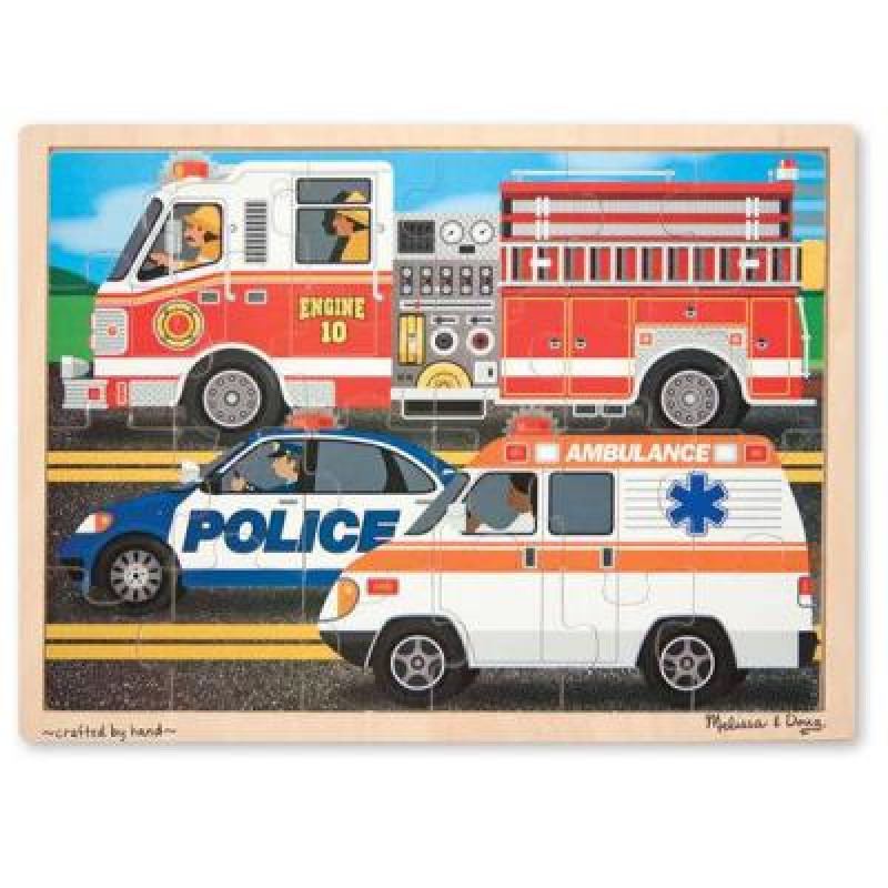 Пазл Melissa&Doug Спецмашины, 24 элемента (MD9062)