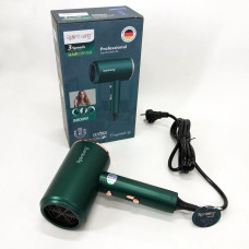 Фен Rainberg RB-2212 8800Вт с регуляцией температуры и скорости для сушки и укладки волос Green