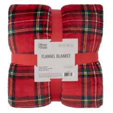 Плед Ardesto Christmas Flannel 160х200см, 100% поліестер, клітинка, червоний (ART0133PB)