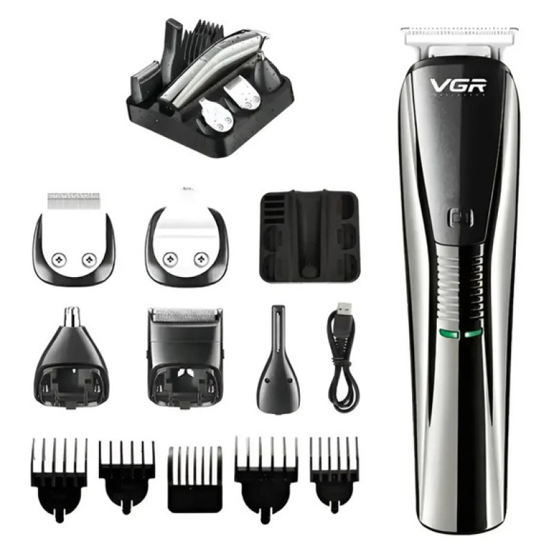 Машинка для стрижки VGR V-029 волос и бороды аккумуляторная триммер