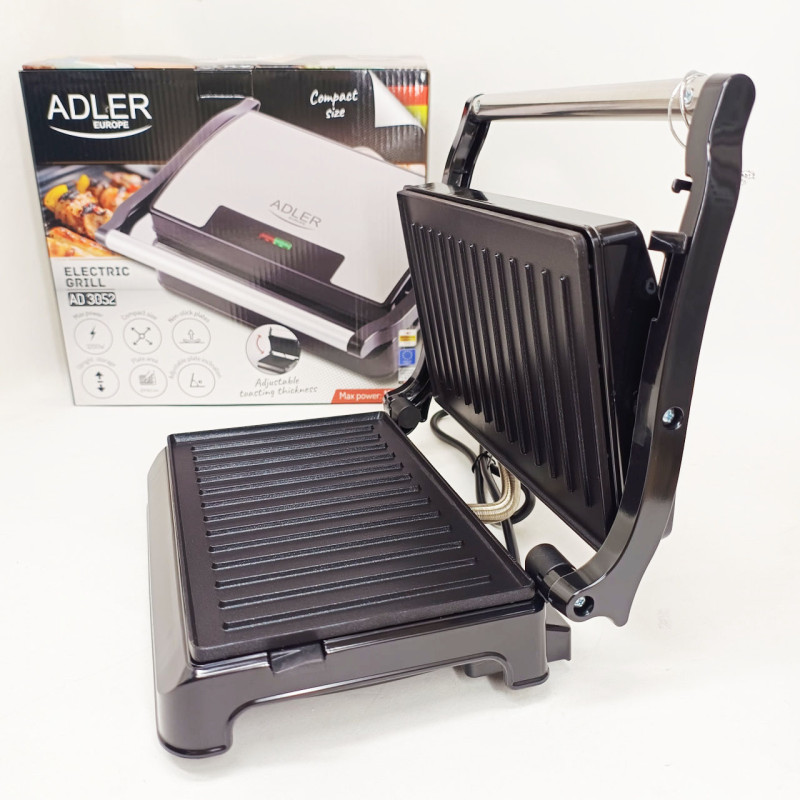 Электрический контактный гриль Adler AD 3052 1200Вт