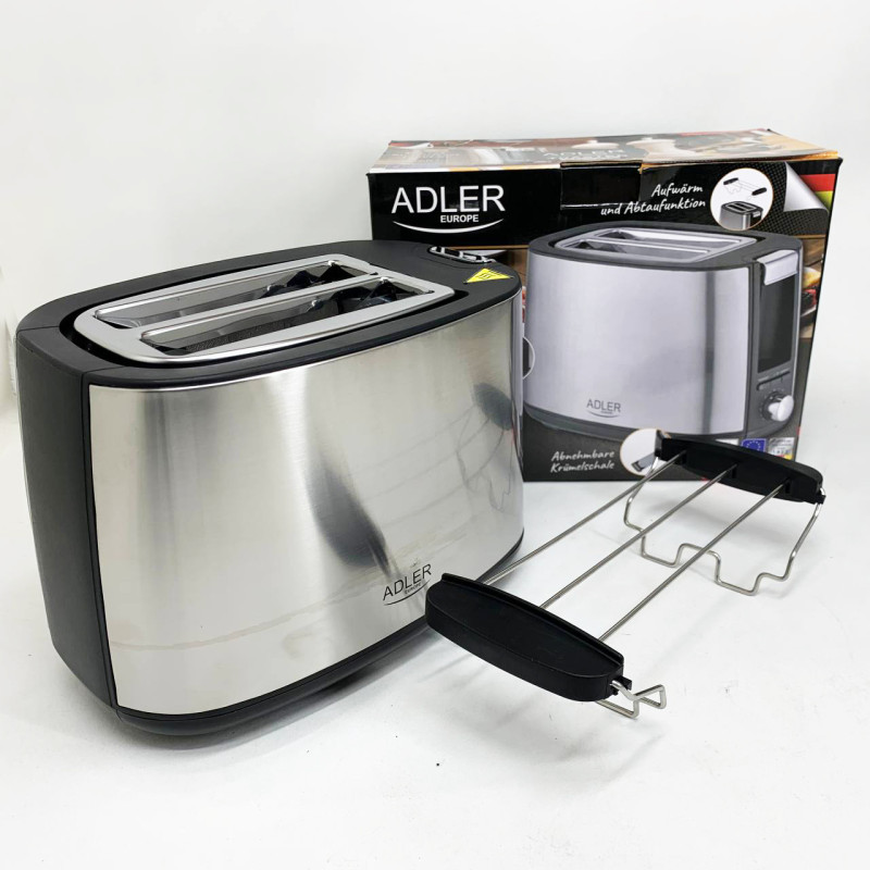 Тостер Adler AD 3214 900Вт 7 режимов обжаривания автоматическое отключение