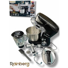 Универсальный кухонный комбайн Rainberg RB-8088 6л мясорубка, блендер 3600Вт Планетарный тестомес Black