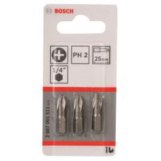 Набор бит Bosch Extra-Hart PH2, 25мм, 3шт (2.607.001.511)