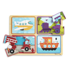 Пазл Melissa&Doug дерев'яні у футлярі "Транспортні засоби" (MD31361)