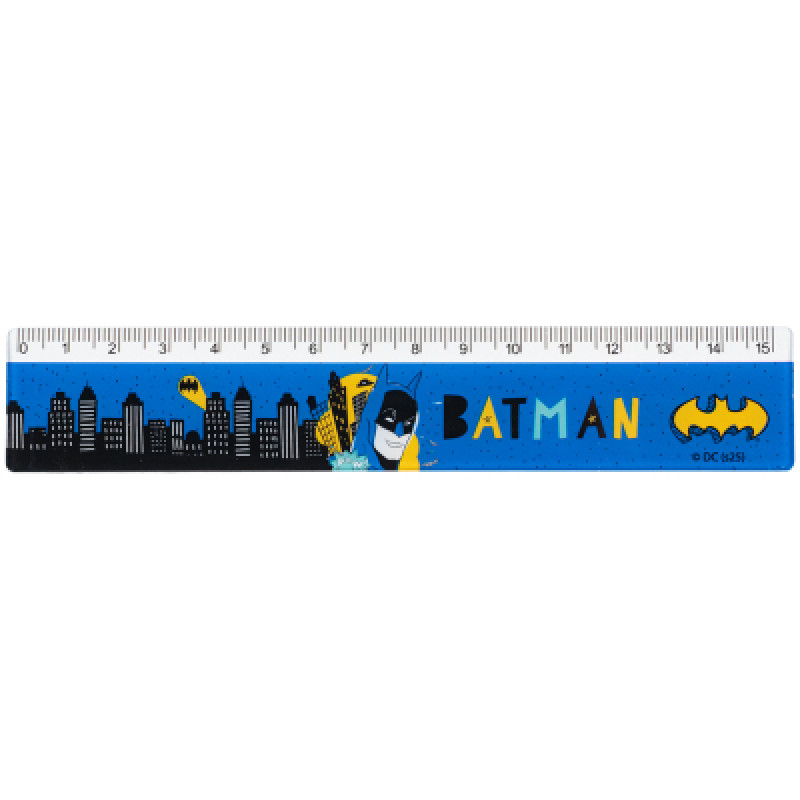 Линейка Kite DC Comics, 15 см (DC25-090)