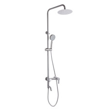 Душевая система универсальная Brinex Pure 1030 на 3 потребителя  Nickel BRIPUR1030NKL