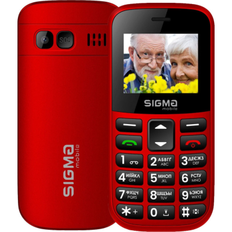 Мобильный телефон Sigma Comfort 50 EASY TYPE-C Red (4827798585221)