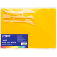 Доска для пластилина Kite набор Classic доска + 3 стека, желтый (K-1140-08)