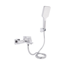 Смеситель для ванны Qtap Crow с душевым гарнитуром QTCRO259CRM48646 Chrome