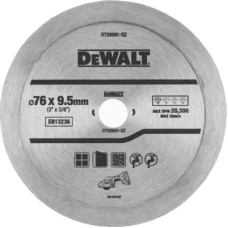 Диск пильний DeWALT алмазний кераміка/кахель, 76 х 1,0 х 9,5 мм, 1 шт. (DT20591)
