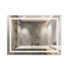 Зеркало Qtap Mideya (DC-F904) 800х600 с LED-подсветкой Touch, с диммером QT2078F904W