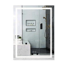 Зеркало Qtap Mideya (MI1) 600х800 с LED-подсветкой Touch, с антизапотеванием, диммером QT2078F937W