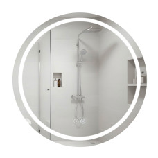 Зеркало Qtap Mideya R800 с LED-подсветкой Touch, с антизапотеванием, диммером QT2078NCR8080W