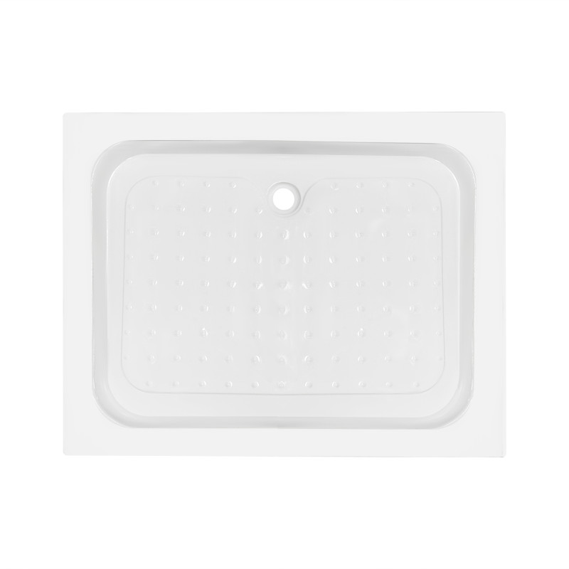 Душевой поддон KAPIELKA ST100x80х14 низкий, прямоугольный, диаметр слива 52 мм Lidz