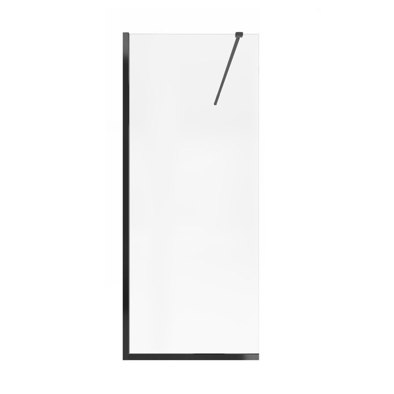 Душевая перегородка Qtap Walk-In Standard BLM209.C8 90х200 см, стекло Clear 8 мм, покрытие CalcLess