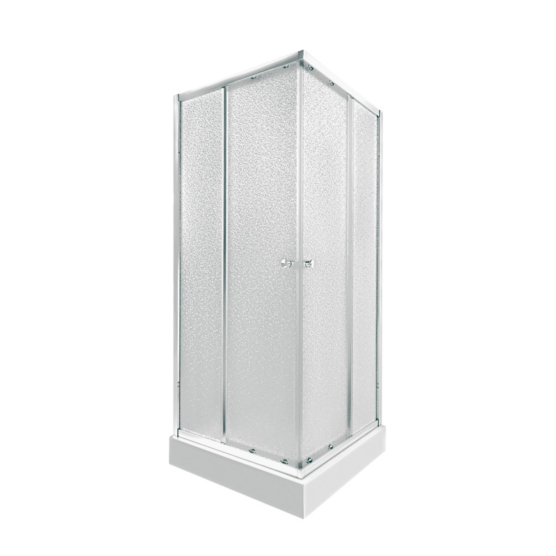 Набор Qtap душевая кабина Presto CRM1099SP5 Pear 1970x900x900 мм + поддон Tern 309912C 90x90x12 см с сифоном