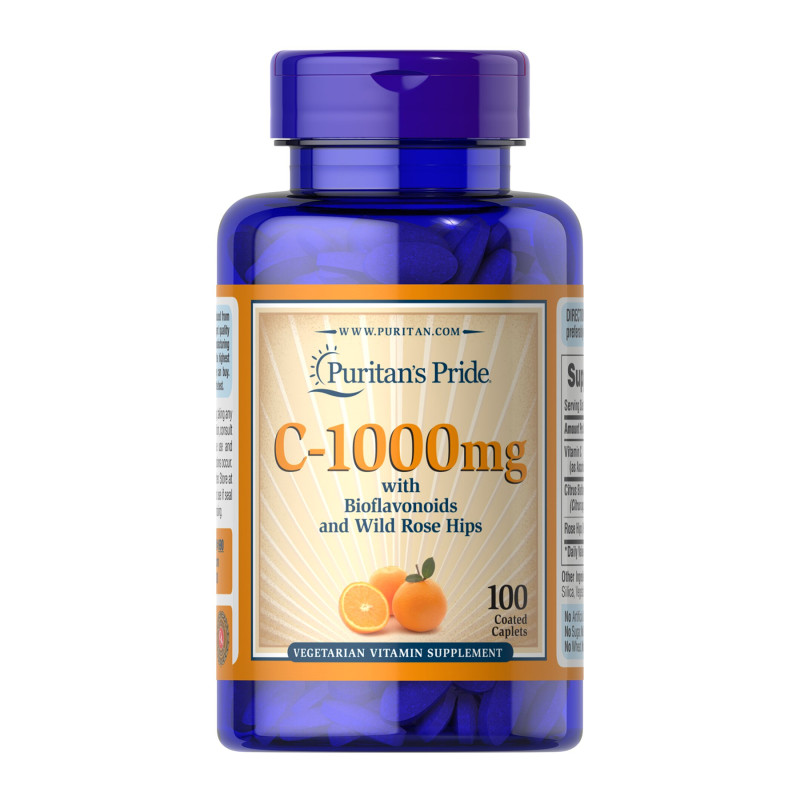 Vitamin C-1000 mg with Bioflavonoids & Rose Hips - 100 caps