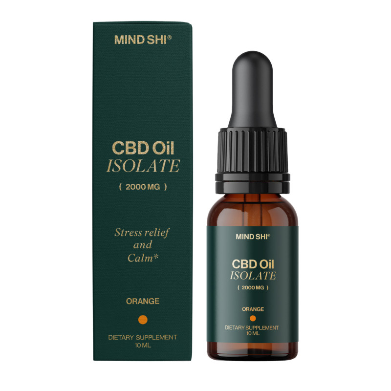 CBD Oil Isolate 2000 mg Orange - 10 ml