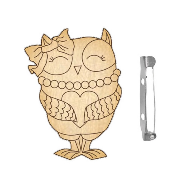 Заготовка броши для раскрашивания 