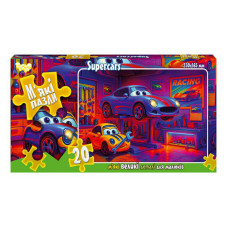Дитячі м'які пазли "Supercars" S20-10-09, 20 елементів
