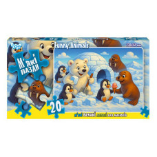 Дитячі м'які пазли "Funny Animals" S20-10-15, 20 елементів