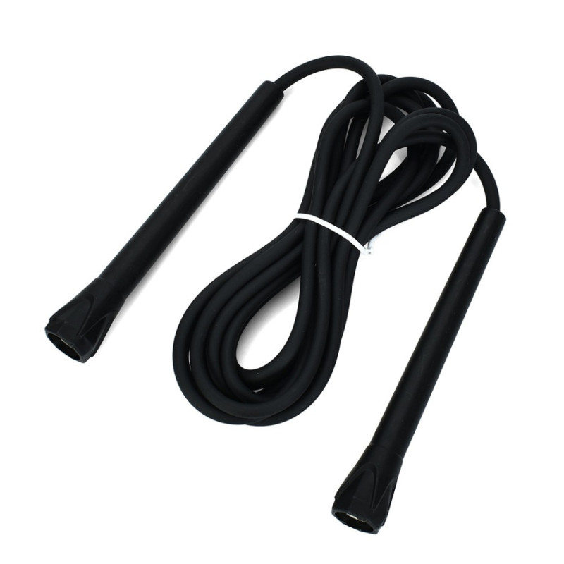Скакалка MS 4797(Black) размер 290 см, ручки-пластик