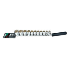 Набір головок Toptul дюймових 12-гранний 1/2" 11 шт., на планці (GBAQ1102)