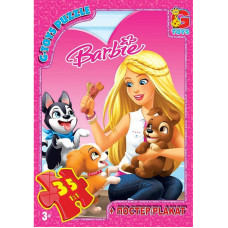 Дитячий пазл "Barbie" BA017 постер 35 елементів