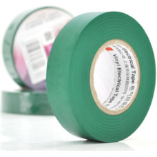 10шт, Ізоляційна стрічка 3M 0.15мм x 18мм x 20м Green, от -10°С до +80°С (0,15мм*18мм*20м_G)