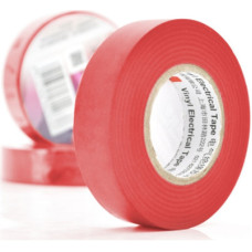 10шт, Ізоляційна стрічка 3M 0.15мм x 18мм x 20м Red, от -10°С до +80°С (0,15мм*18мм*20м_R)