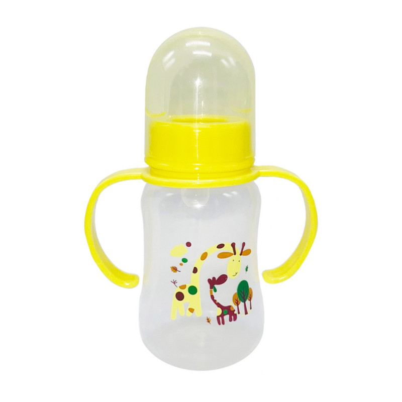 Бутылочка для кормления с ручками MGZ-0205(Yellow) желтый, 150 мл