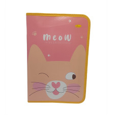 Папка для ручної праці на блискавці А4 "Cat Meow" АП-1002-1