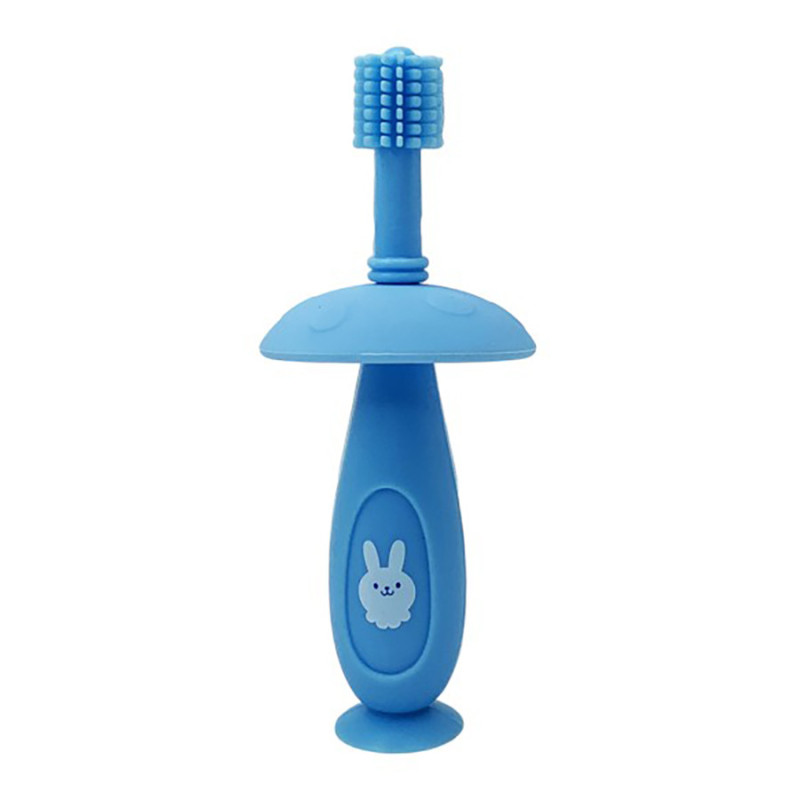 Силиконовая зубная щетка Mumlove MGZ-0716(Blue) с ограничителем