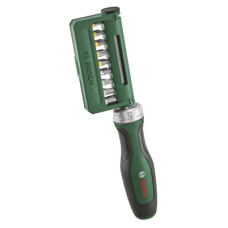 Набор отверток Bosch с трещоткой, 18 бит, 225мм, сталь CrV (1.600.A02.Z9A)