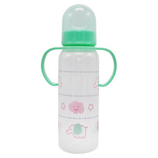 Бутылочка пластиковая с ручками MGZ-0207(Green) 250 мл
