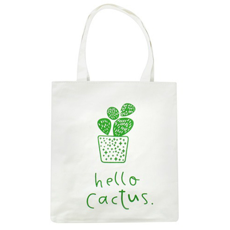 Экосумка шоппер тканевая Bambi BBG-12-15-18  Hello Cactus
