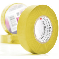 10шт, Ізоляційна стрічка 3M 0.15мм x 18мм x 20м Yellow, от -10°С до +80°С (0,15мм*18мм*20м_Y)