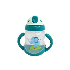 Пляшечка пластикова з ручками MGZ-0322(Green) 250 мл
