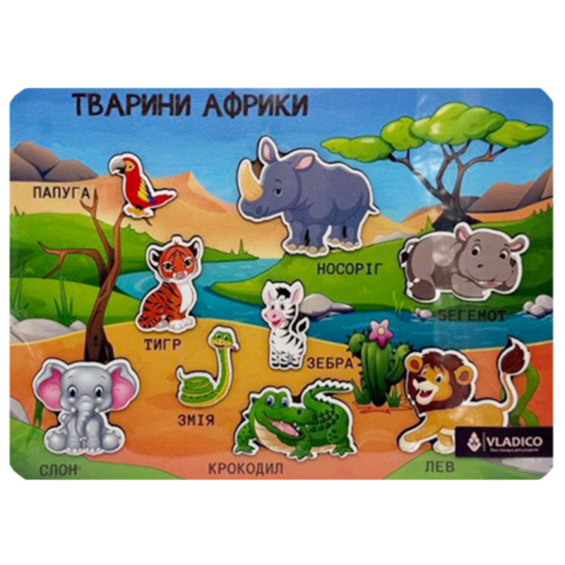 Деревянный пазл-вкладыш 